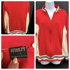 Vintage 1970s Retro Training Warm Up Royalty Hudson Brands Trading Co. LTD Lg
